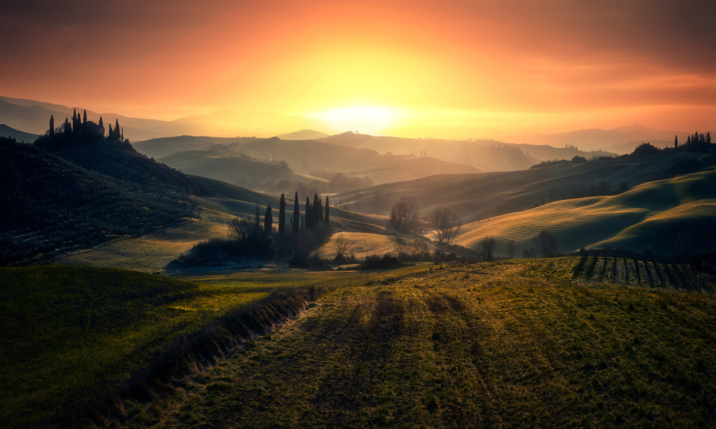 Val d'Orcia in the morning fototapet