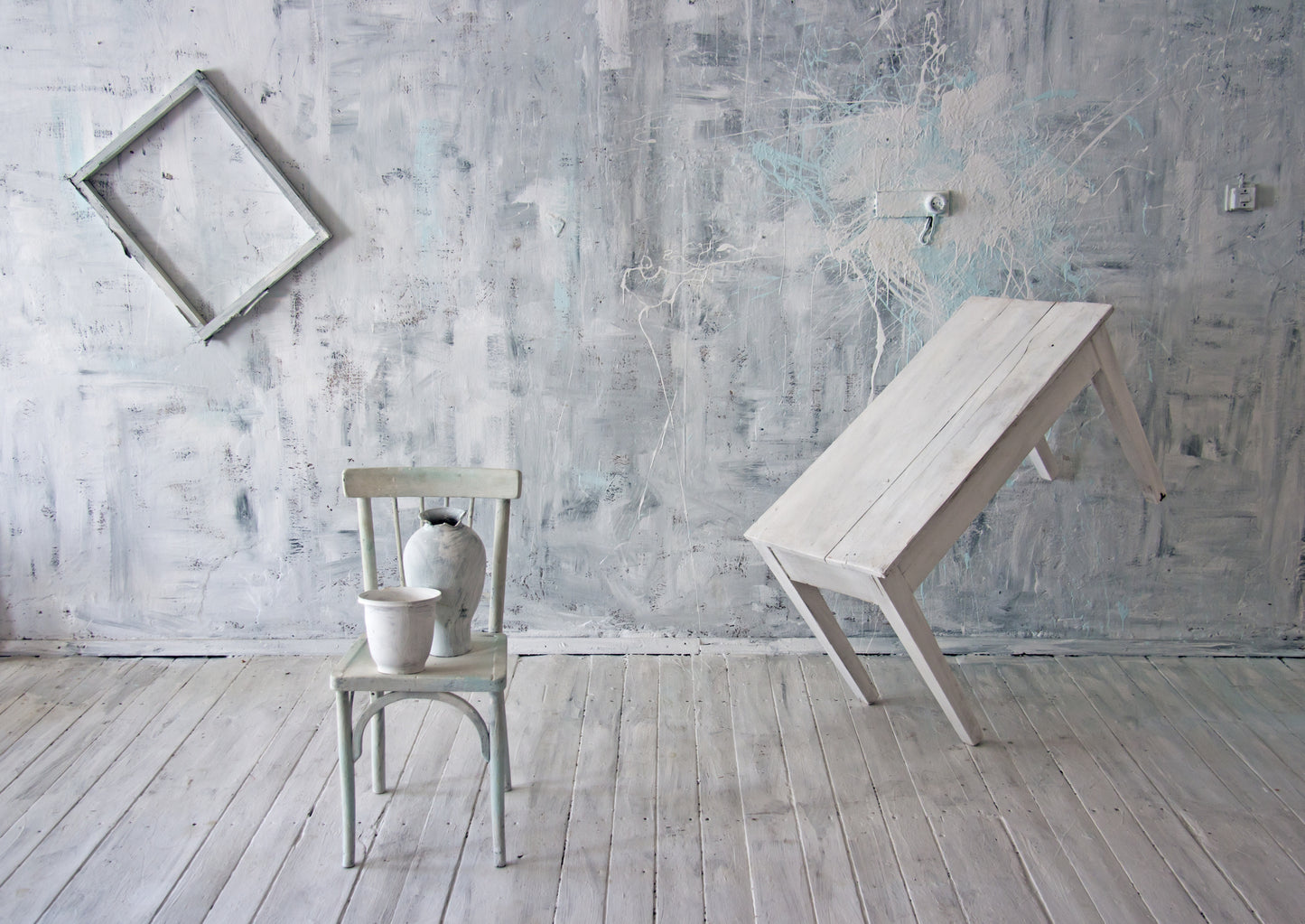 White interior. fototapet