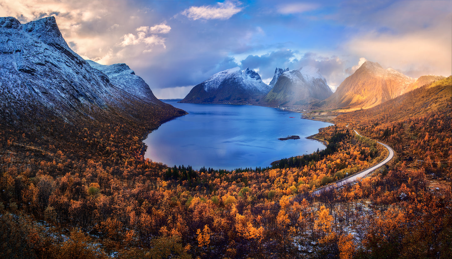 Autumn in Senja fototapet