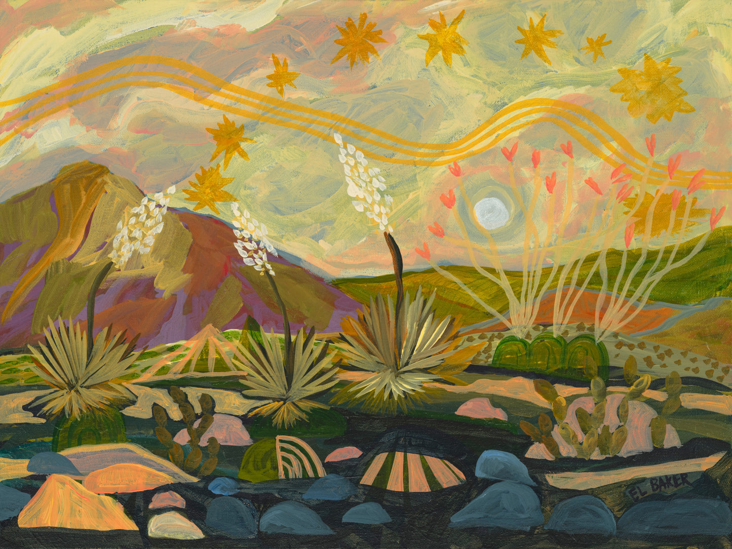 Yellow Sky Print fototapet