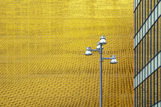 wall of gold fototapet