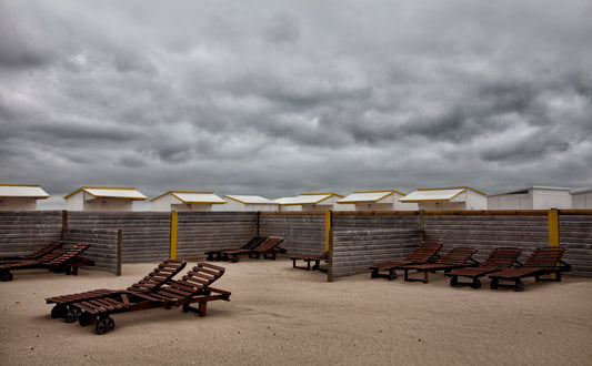 Waiting for the sun fototapet