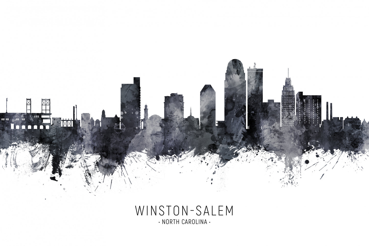 Winston-Salem North Carolina Skyline fototapet