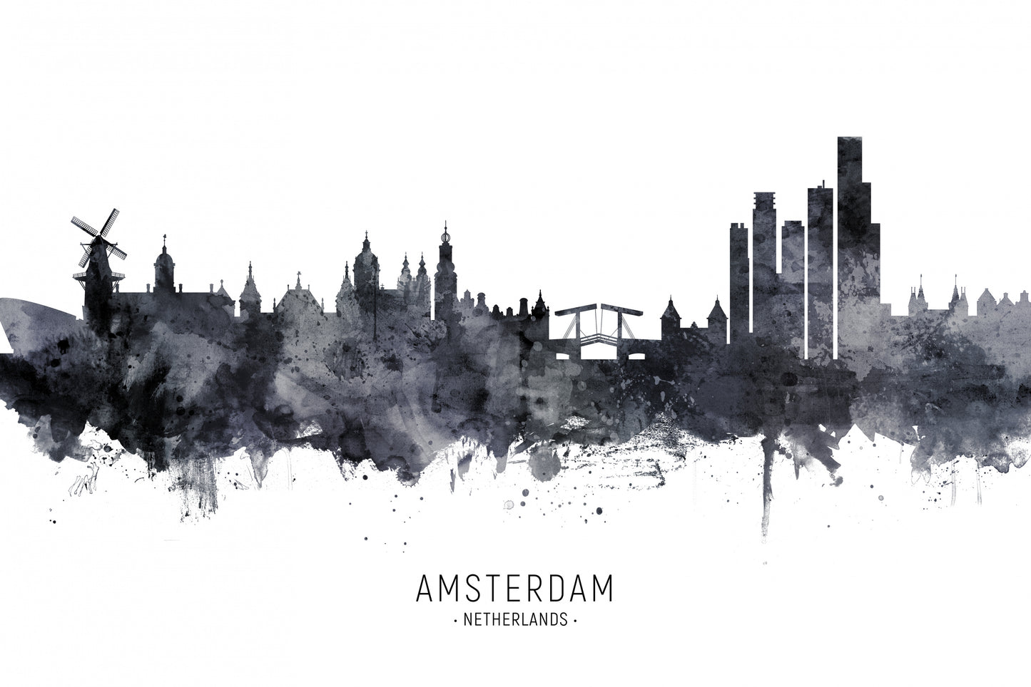 Amsterdam The Netherlands Skyline fototapet