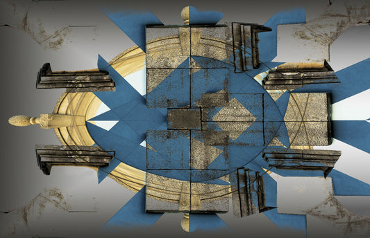 Abstract blocks 01 fototapet