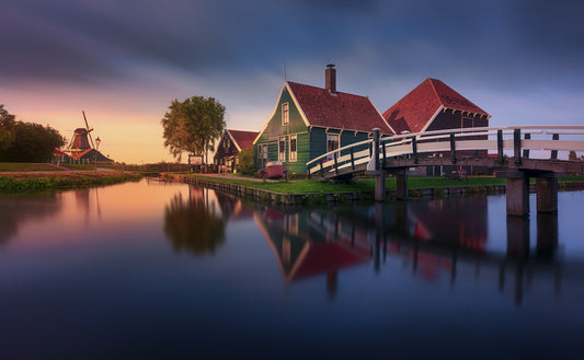 Zaanse Schans Green House fototapet