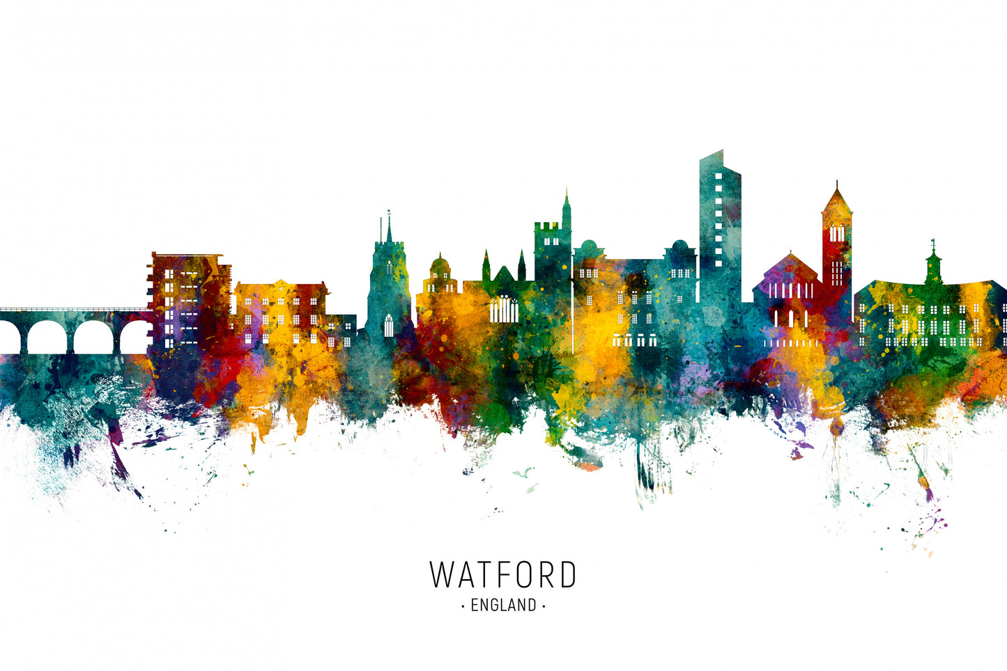 Watford England Skyline fototapet