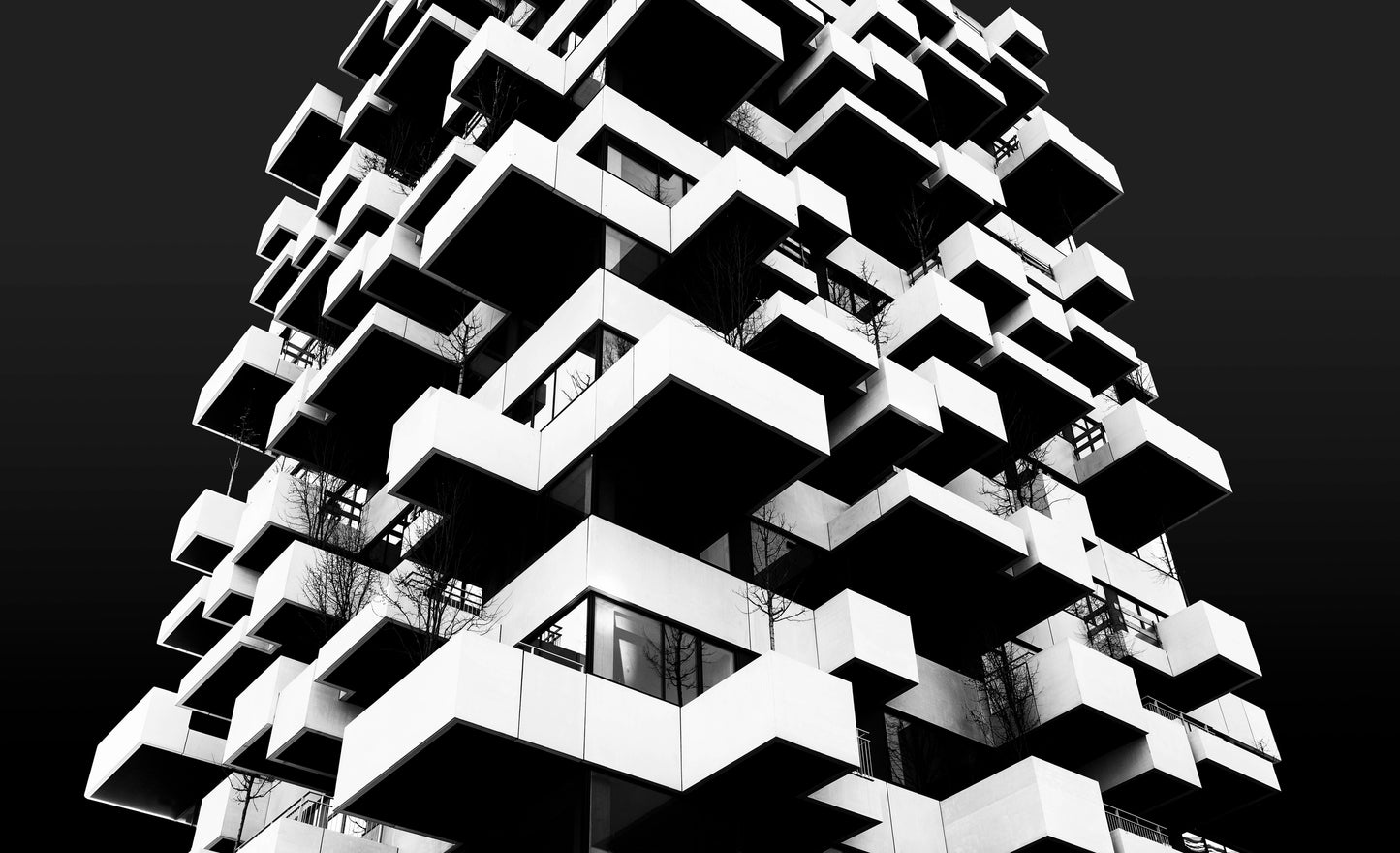 Tower of balconies fototapet