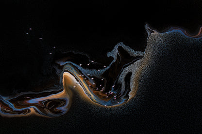 Flamingo over lake fototapet