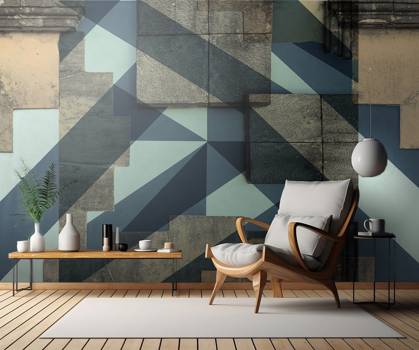 Abstract blocks 02 fototapet