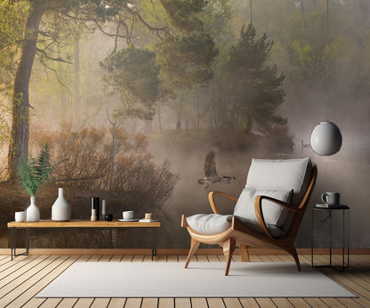 Goose fight fototapet