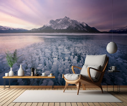 Winter of Bubble Lake fototapet