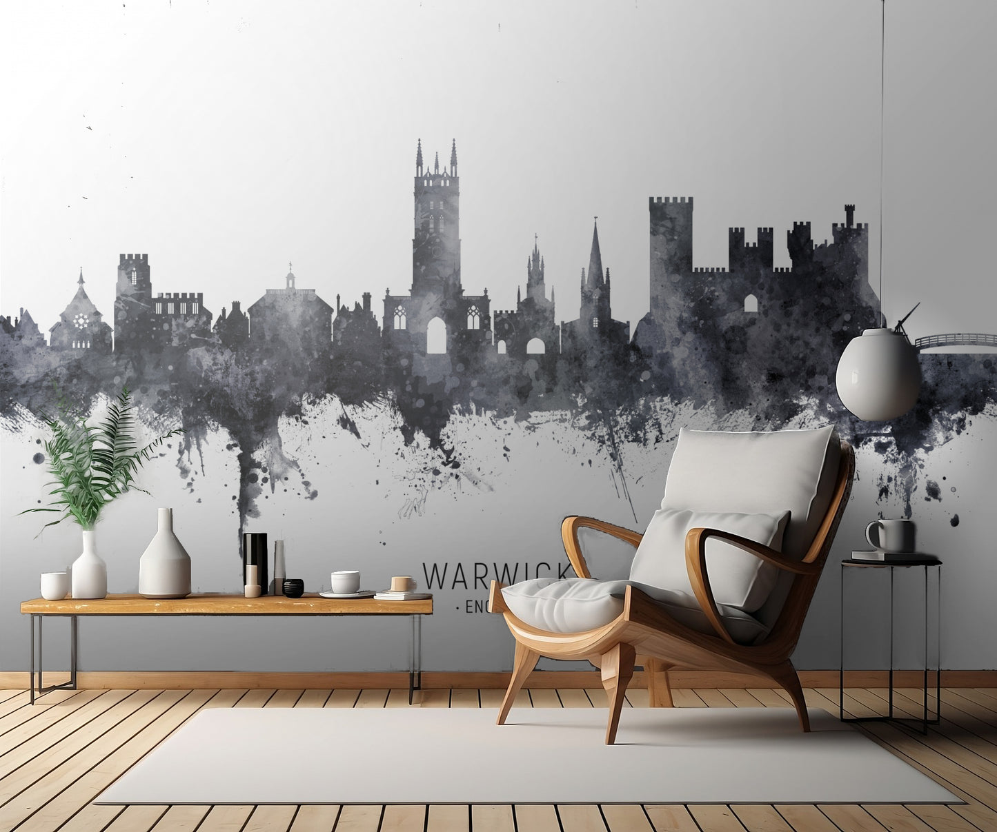 Warwick England Skyline fototapet