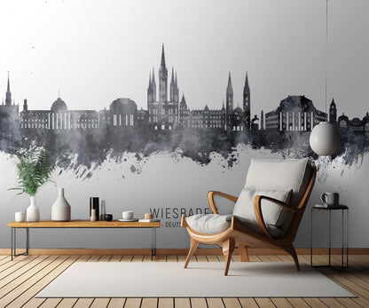 Wiesbaden Germany Skyline fototapet