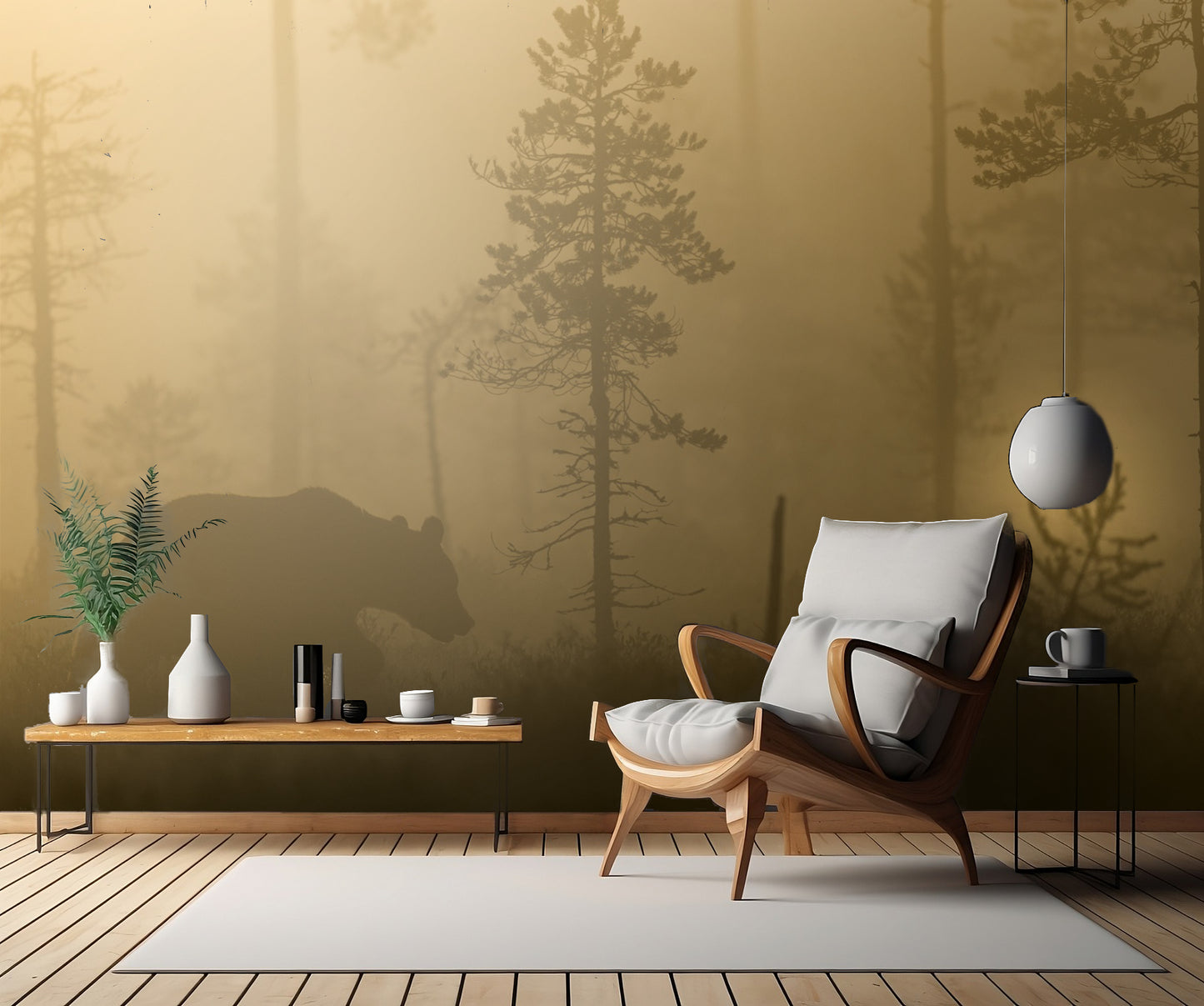 Morning Fog fototapet