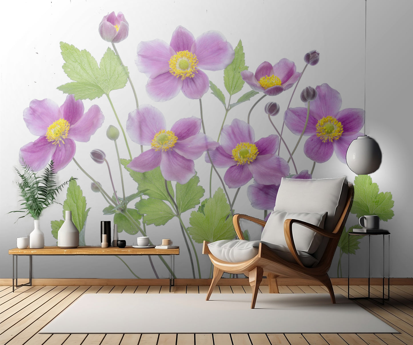 Anemone 'Hadspen Abundance' fototapet