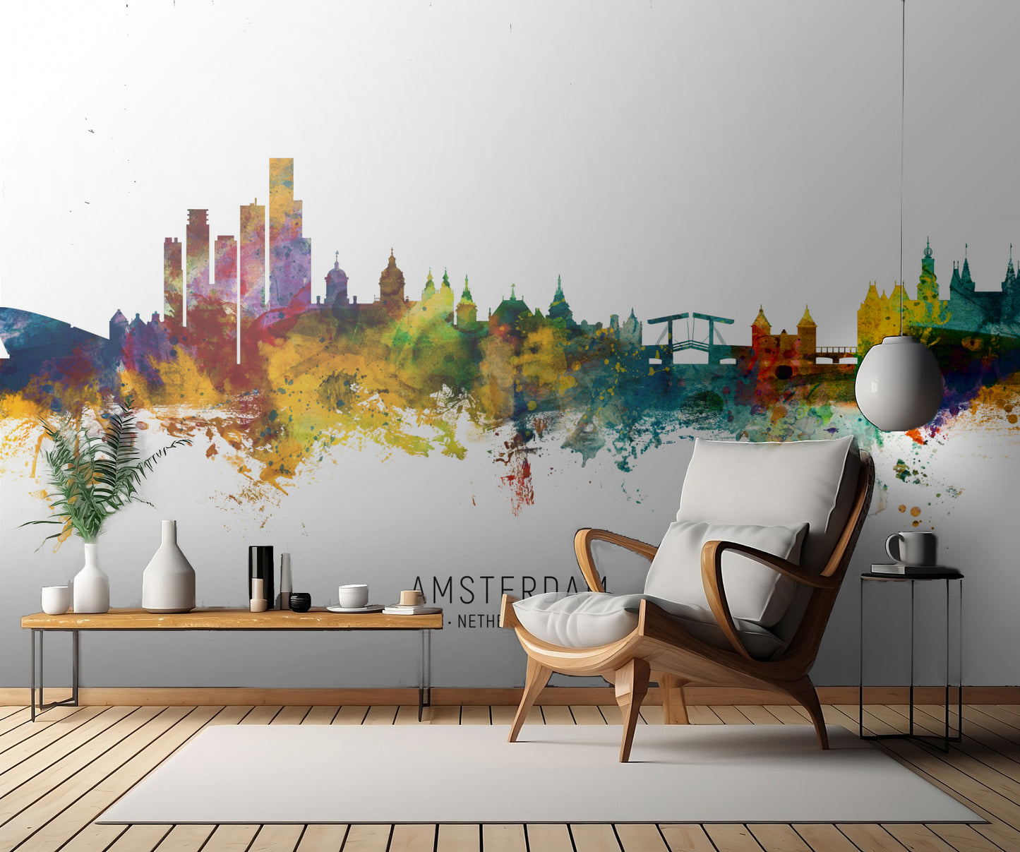 Amsterdam The Netherlands Skyline fototapet