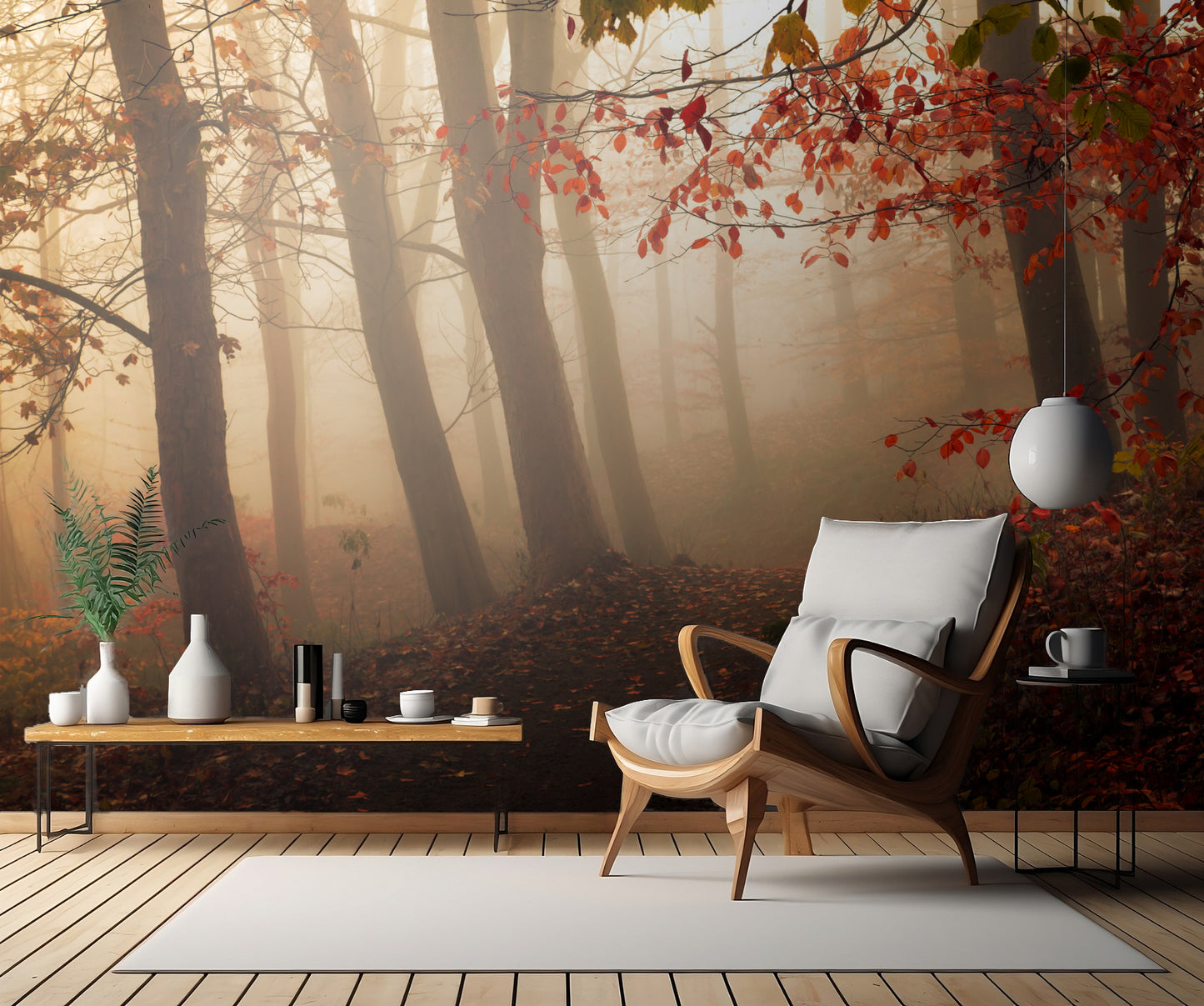 Towards the light. fototapet