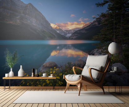 Golden Throne of Lake Louise fototapet