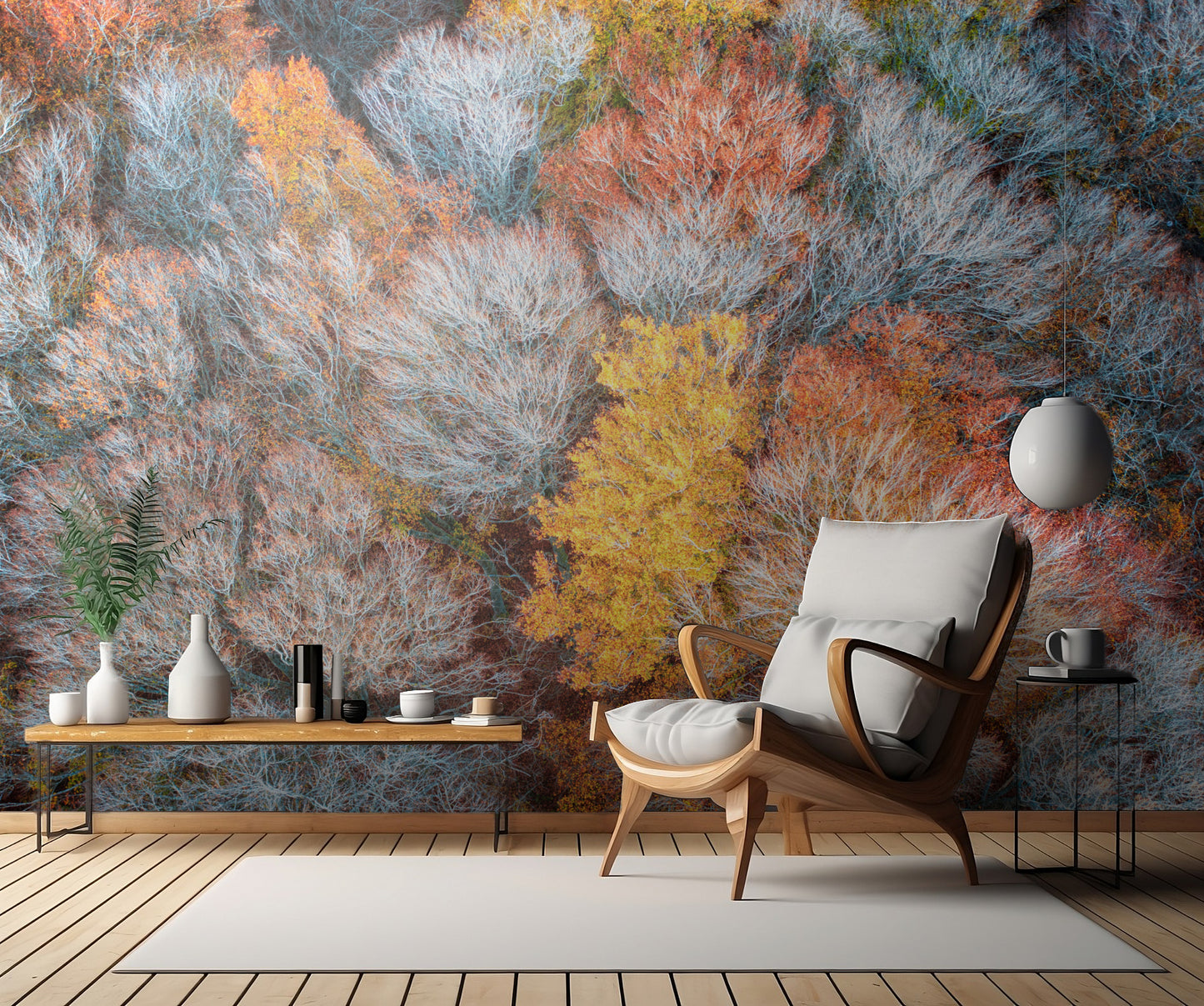 Autumn branches fototapet