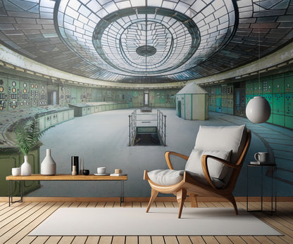 Abandoned Art Deco Control Room fototapet