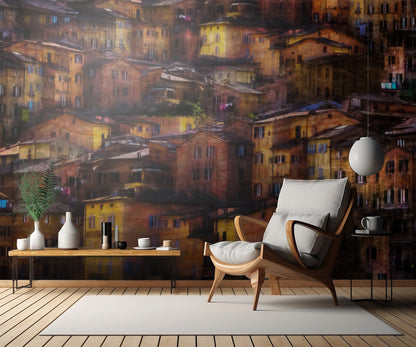 living on the hill fototapet