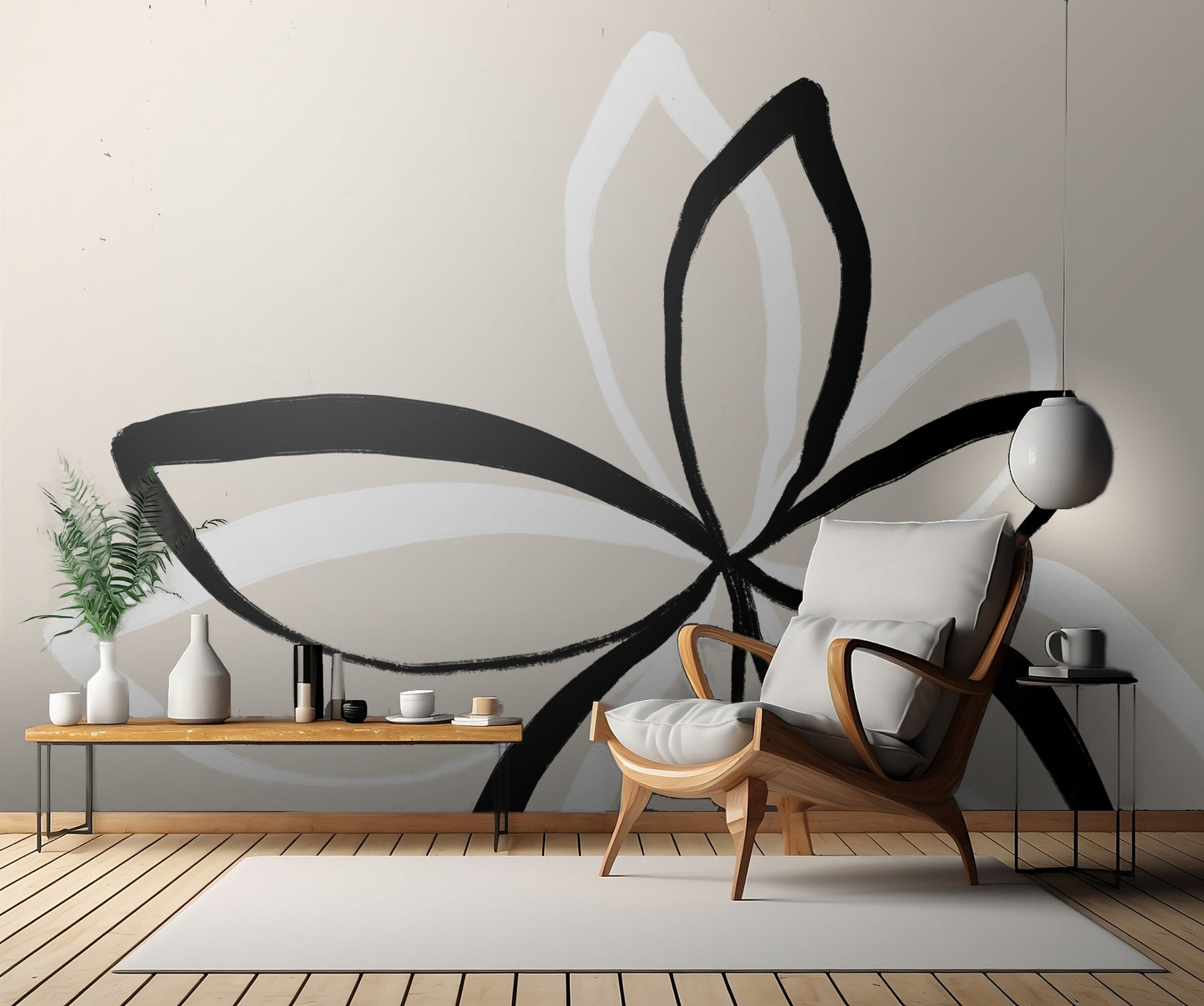 Abstract Flowers fototapet