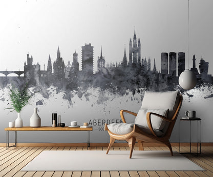 Aberdeen Scotland Skyline fototapet