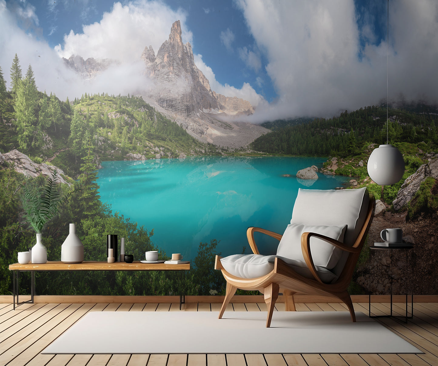 Veneto - Lago di Sorapis Panorama fototapet