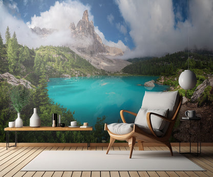 Veneto - Lago di Sorapis Panorama fototapet