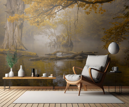 Alone in the swamp fototapet