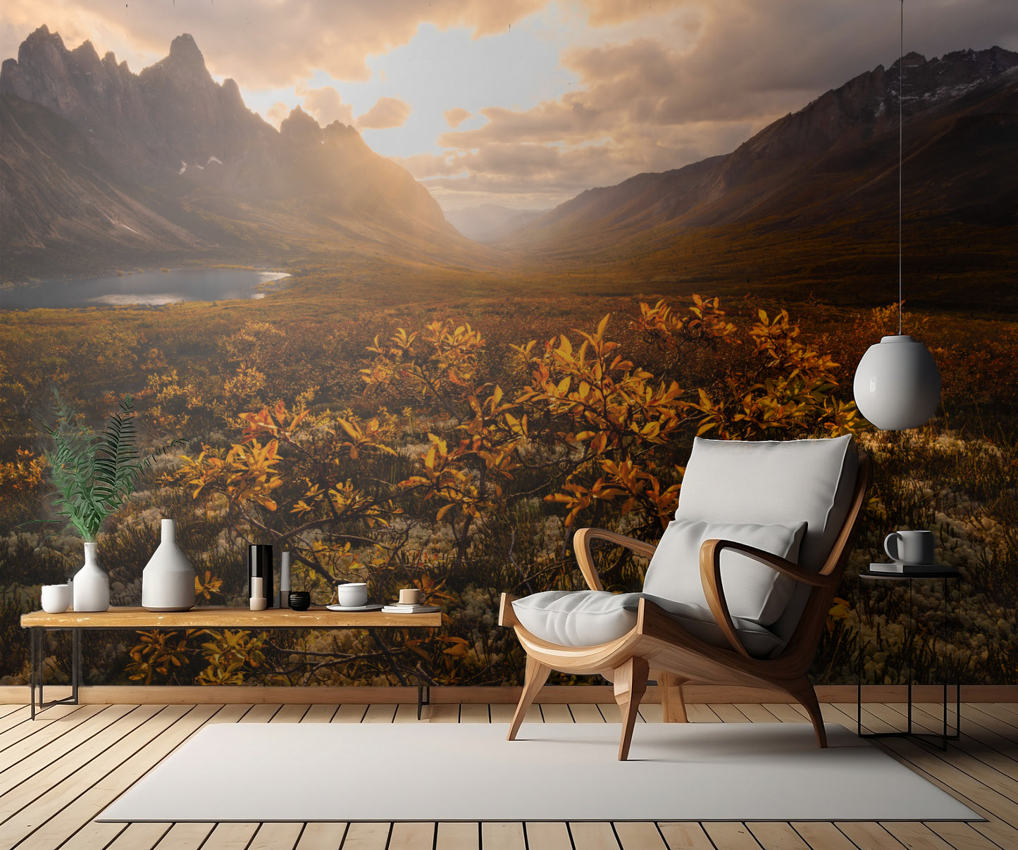 Wild Mountain Sunset fototapet