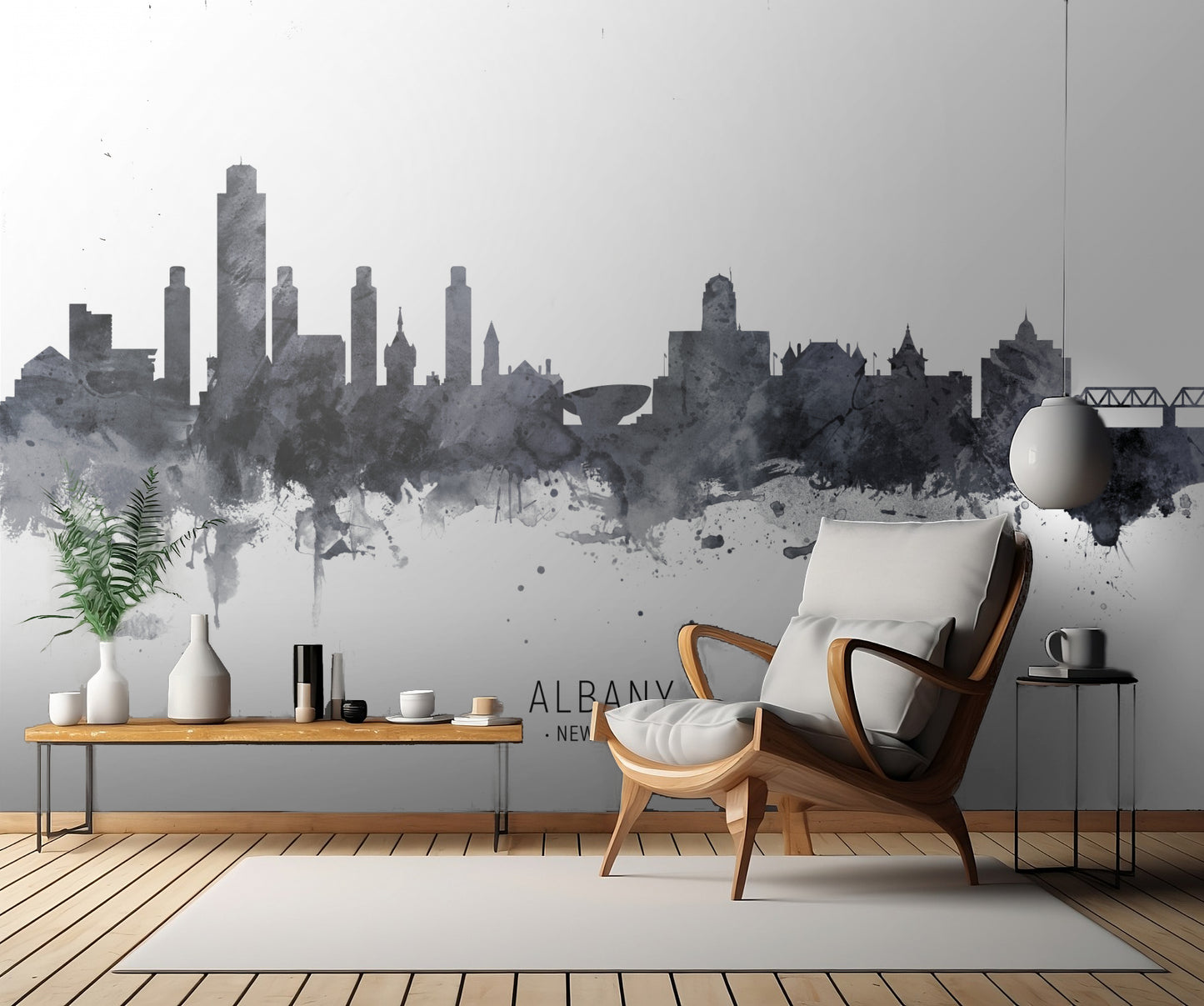 Albany New York Skyline fototapet