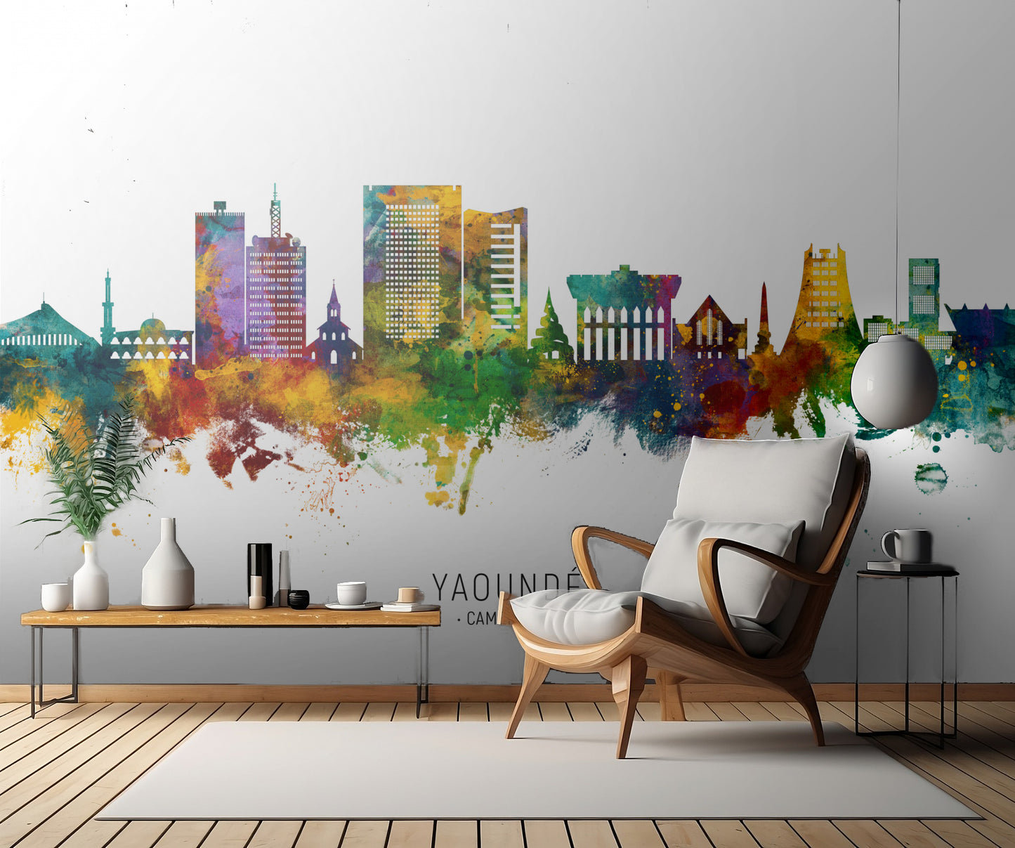 Yaoundé Cameroon Skyline fototapet