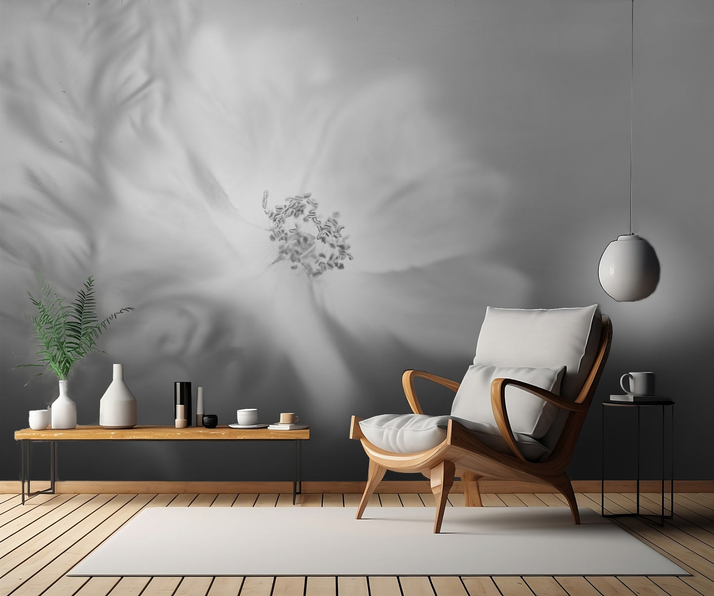 Wild rose in the wind fototapet