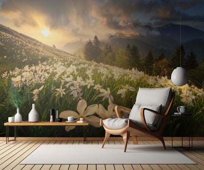 White carpet fototapet