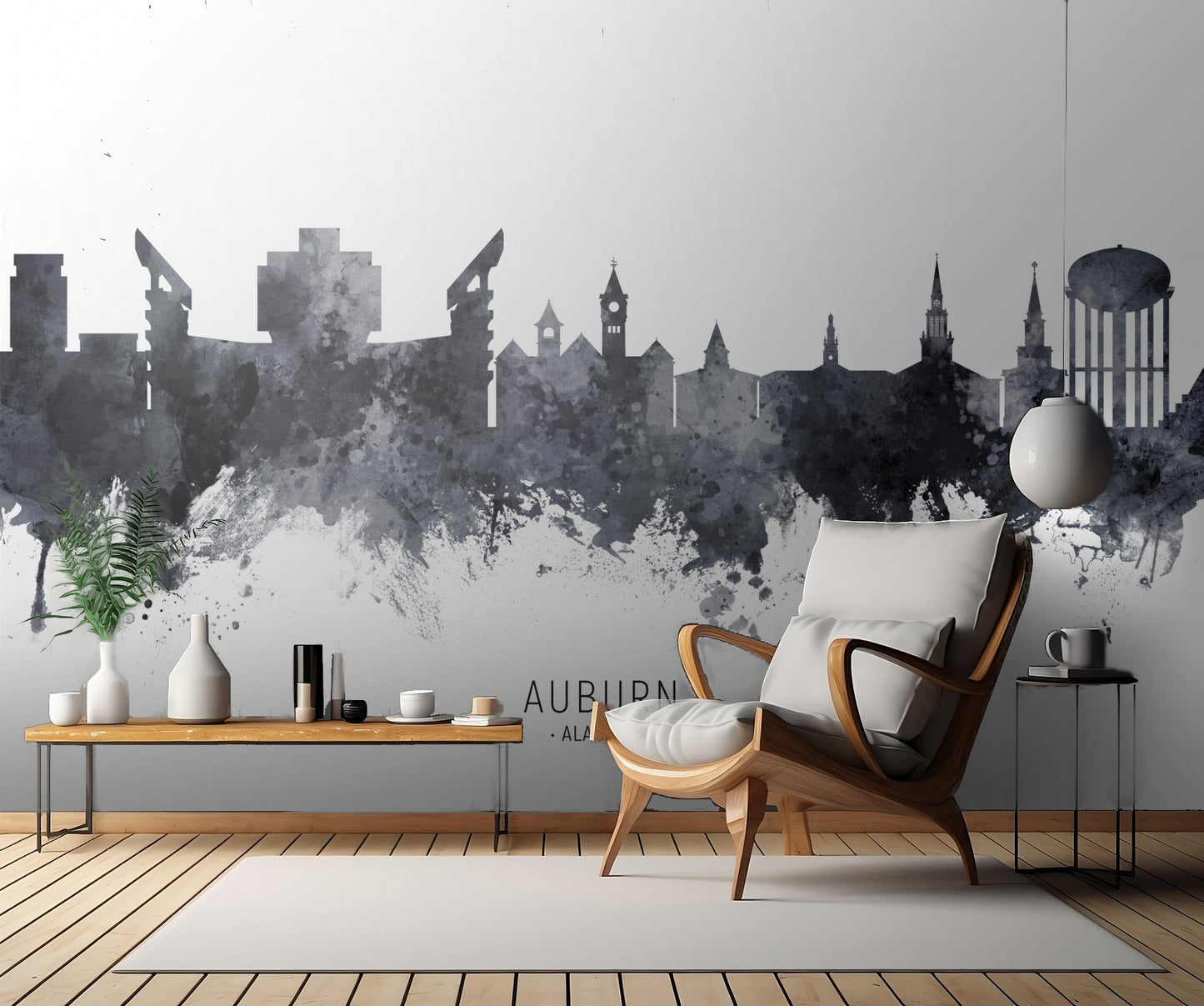 Auburn Alabama Skyline fototapet