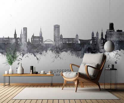 Wuppertal Germany Skyline fototapet