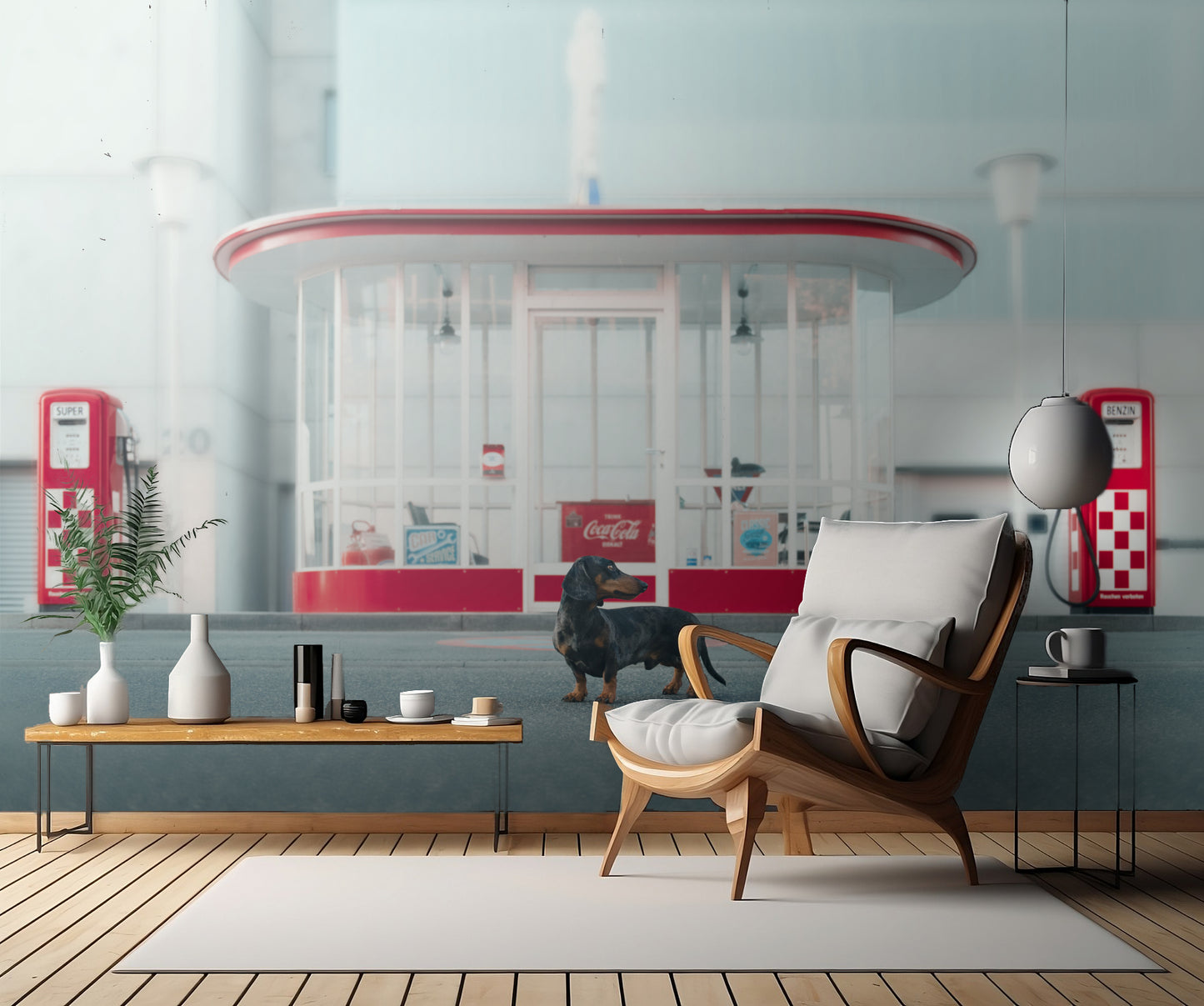 Der Tankwart fototapet