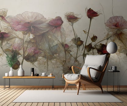 Wild Dry Roses fototapet