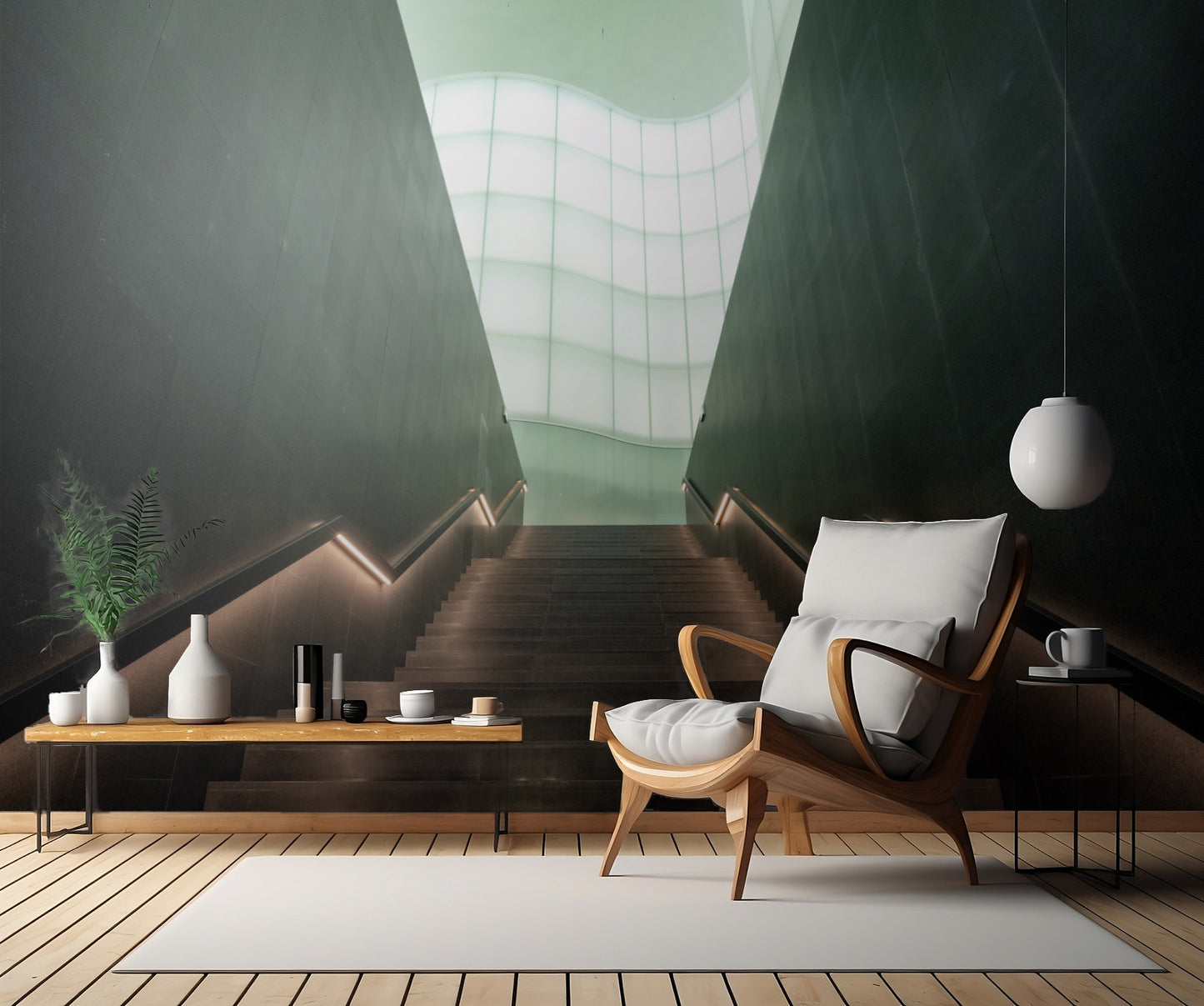 Atrium stairs fototapet