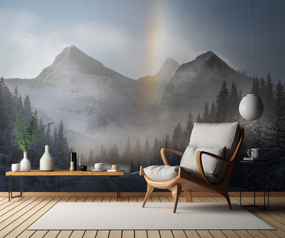 Riding Under Frozen Rainbow fototapet