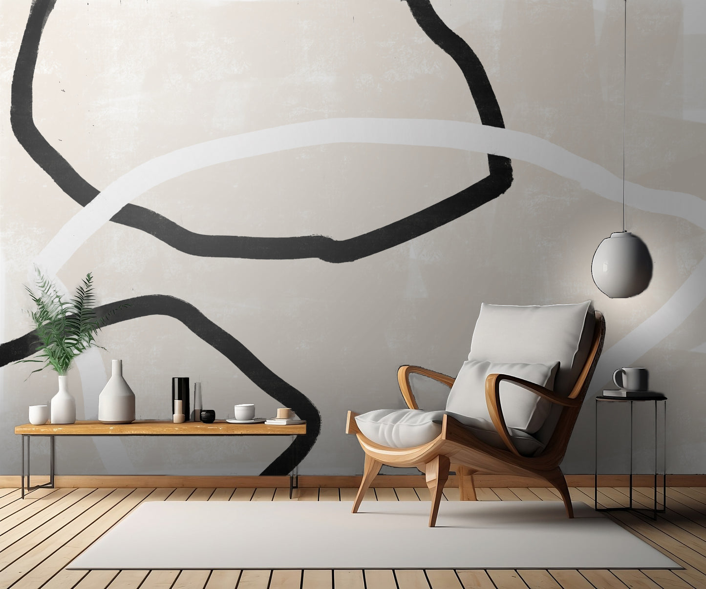 Abstracto Trio fototapet