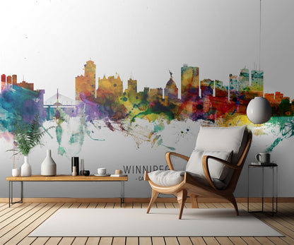 Winnipeg Canada Skyline fototapet