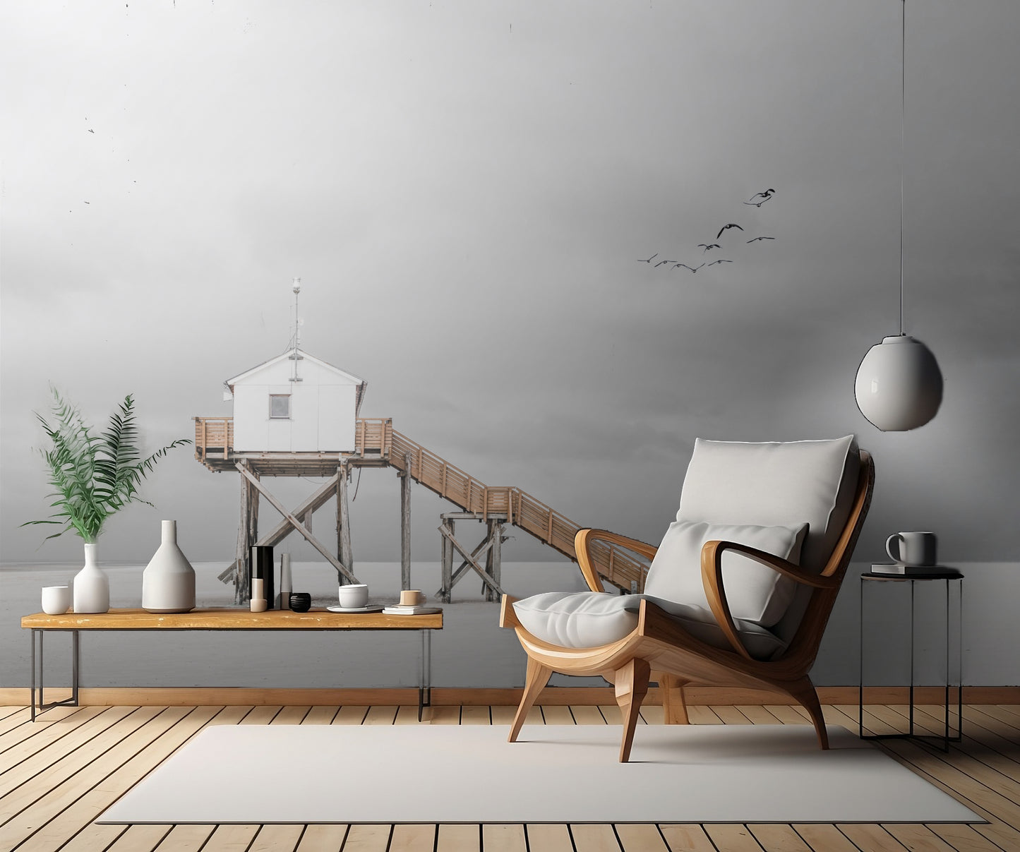 on the beach fototapet