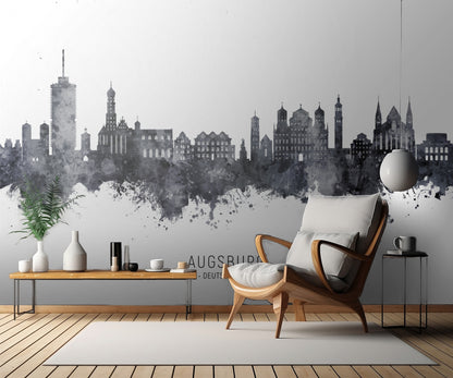 Augsburg Germany Skyline fototapet