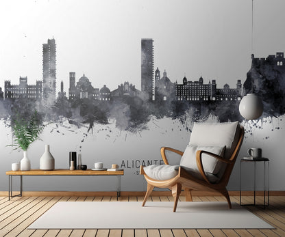 Alicante Spain Skyline fototapet