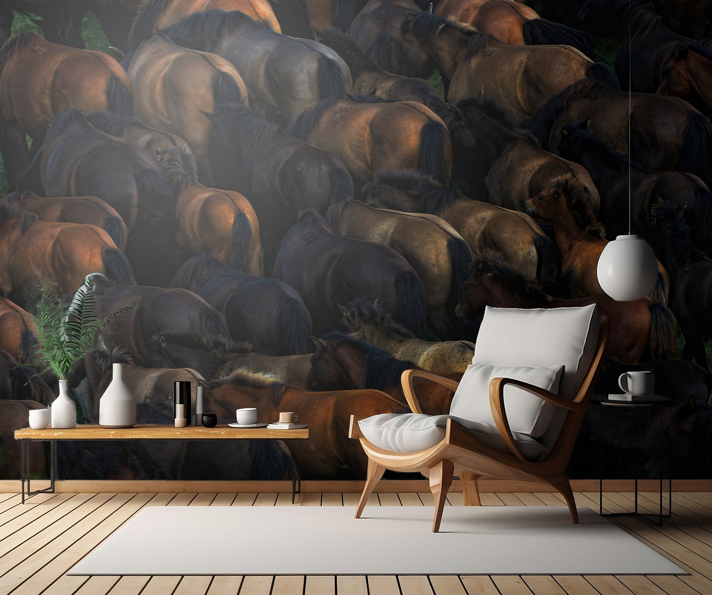 Wild horses fototapet