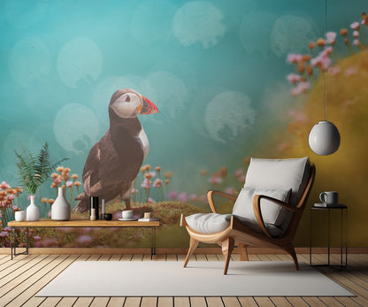 Atlantic puffin (Fratercula arctica) fototapet