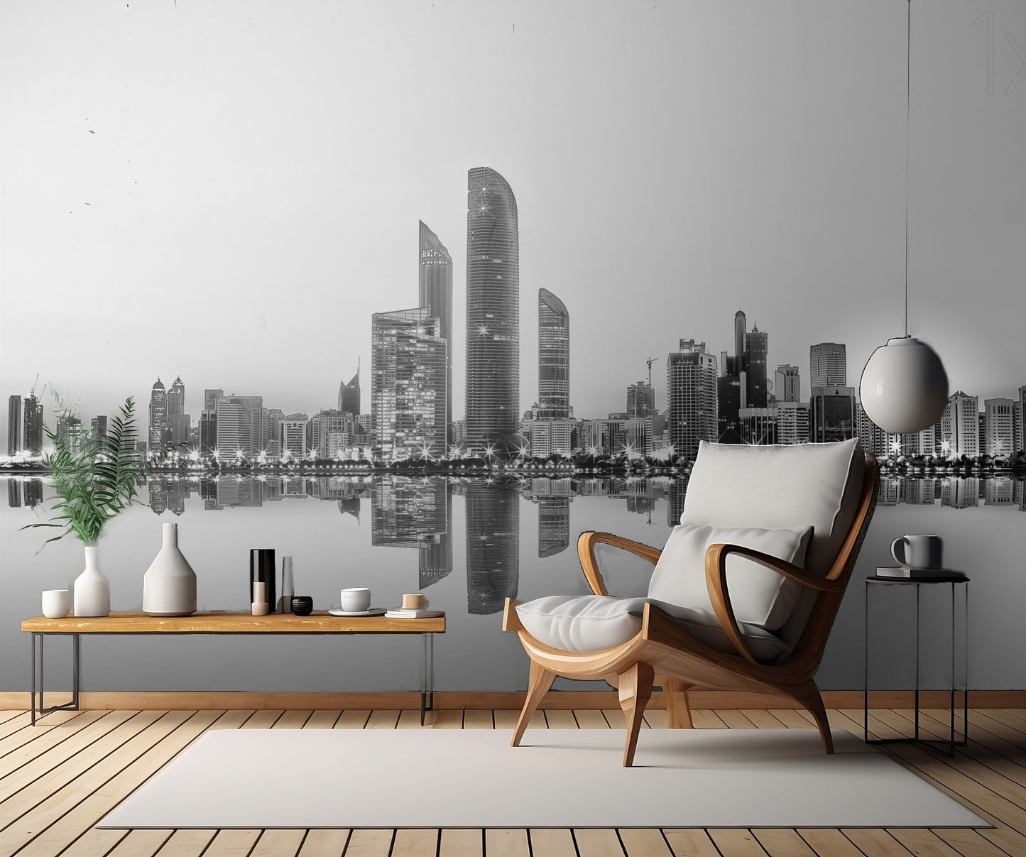 Abu Dhabi Urban Reflection fototapet